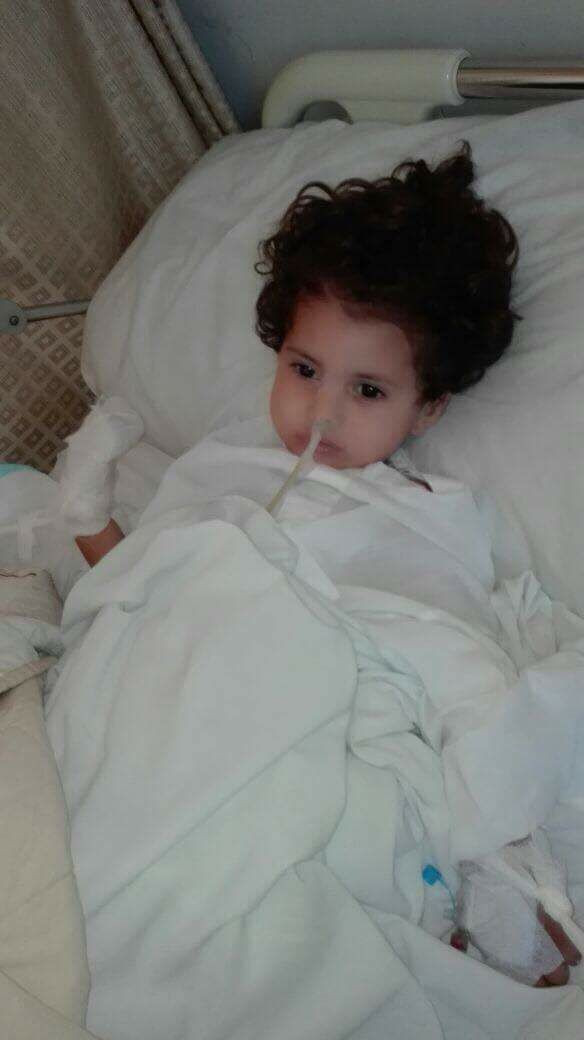 Child in need of urgent surgery