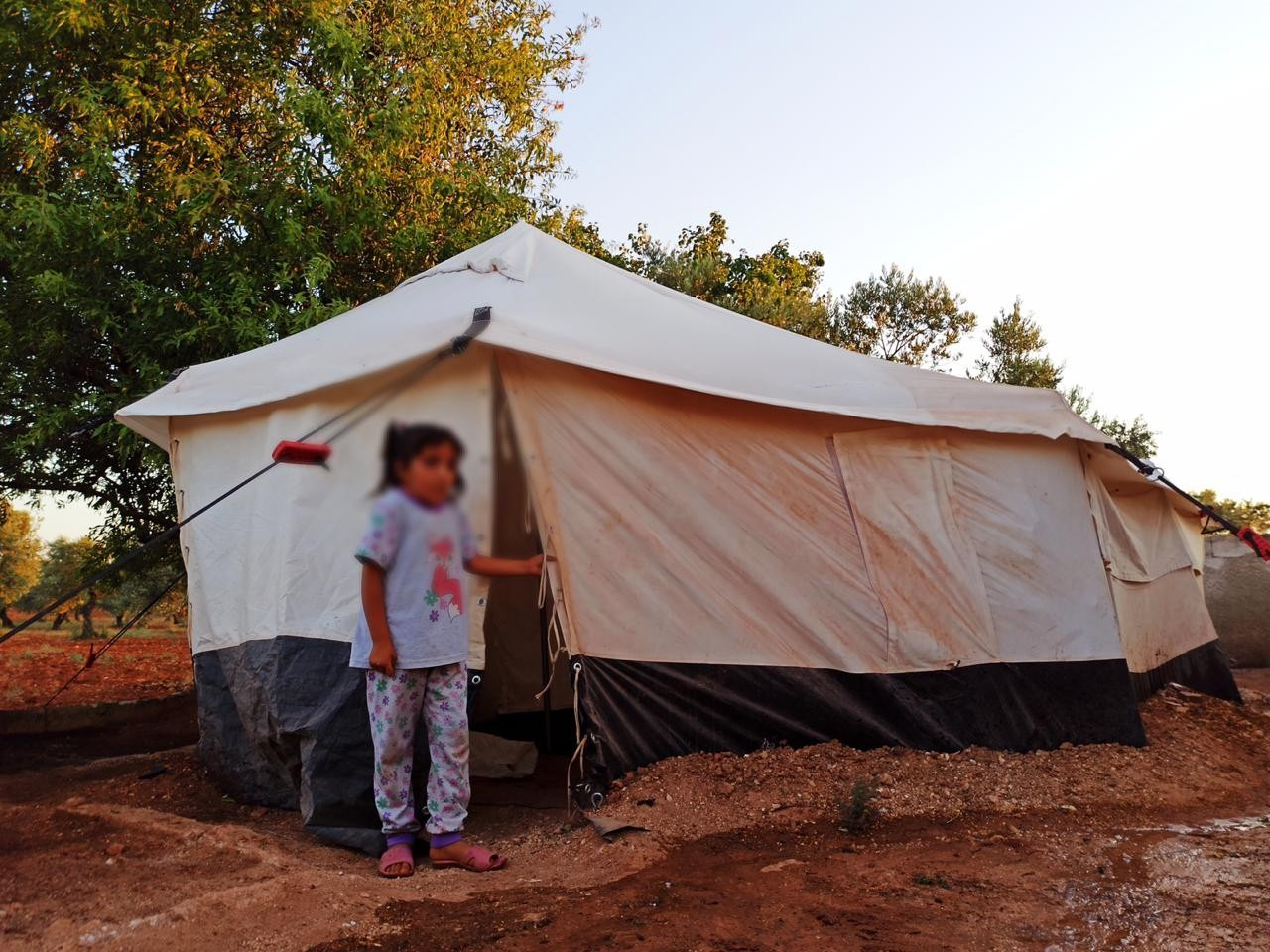13 people lives in a tent