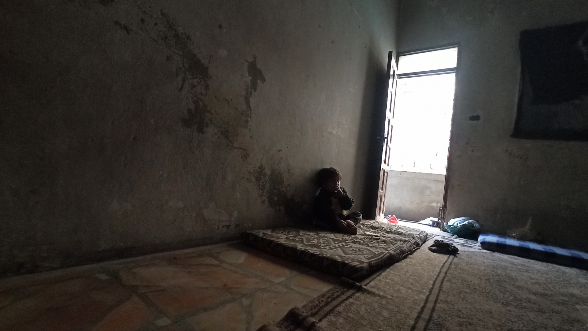 A family suffers from hard living conditions
