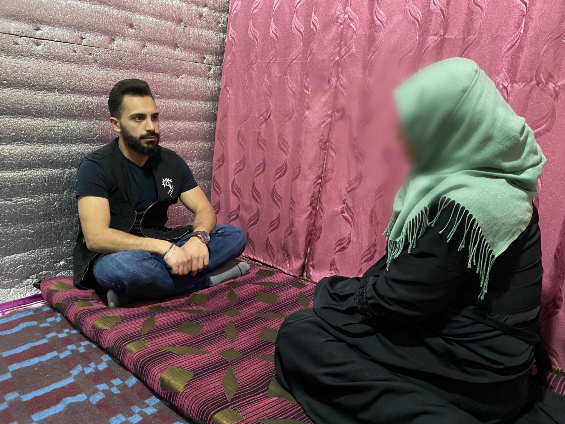 After displacement, Siham became the sole provider of the family