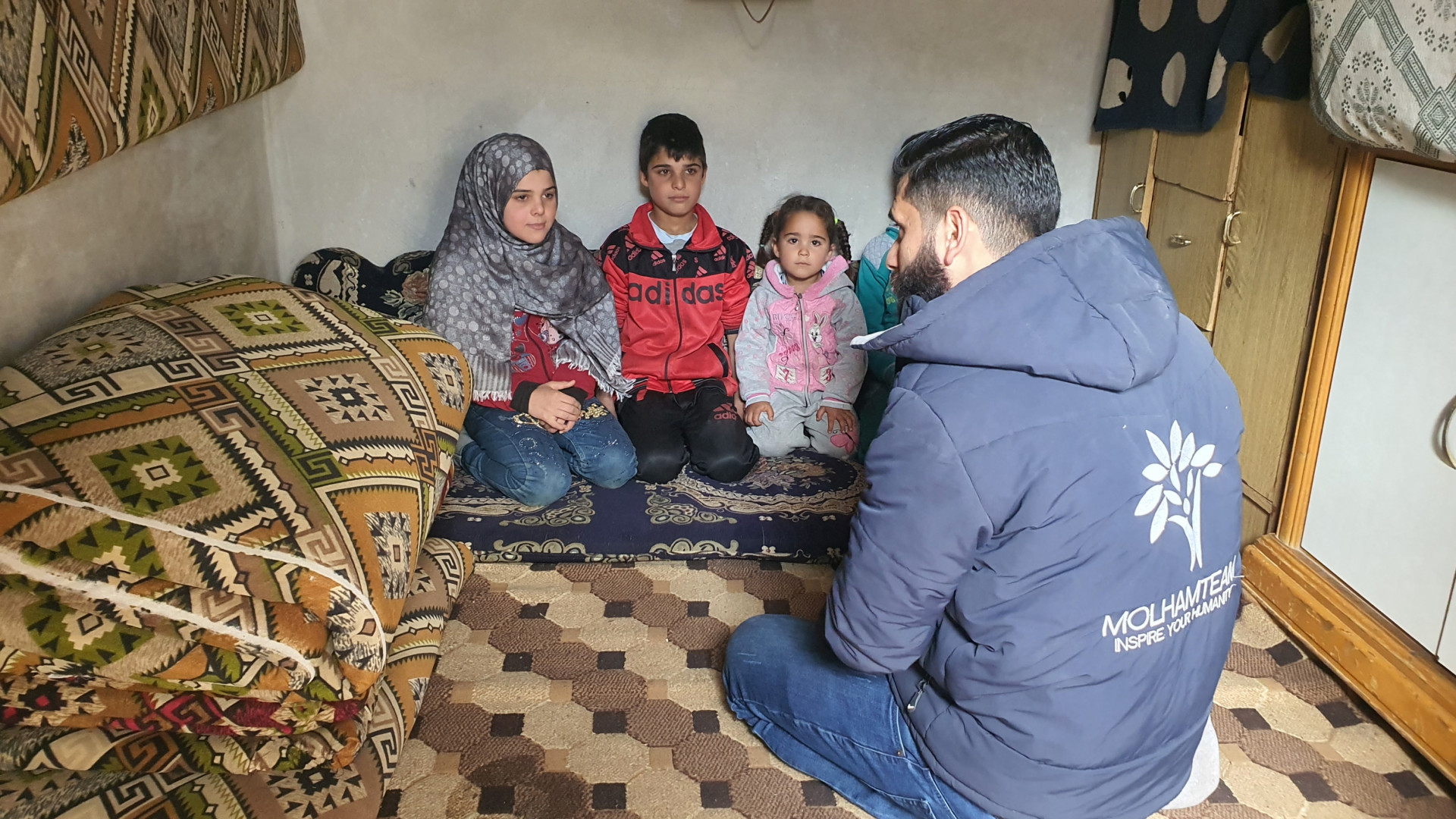 Amina's life was dramatically changed by the earthquake.