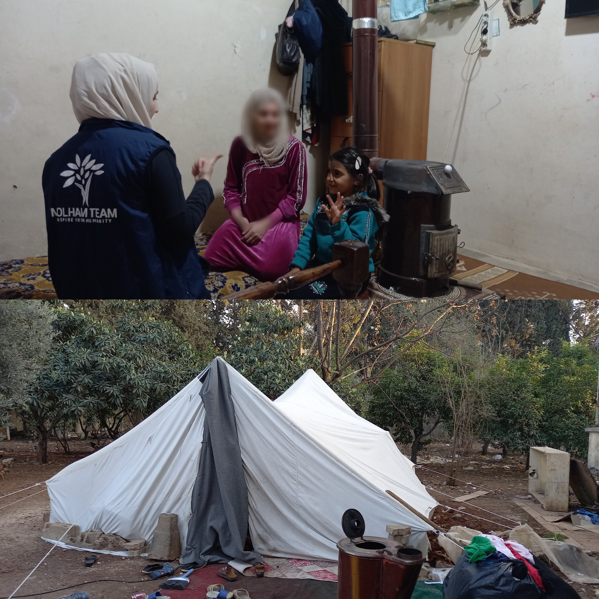 Sherine lost her husband and children due to the earthquake
