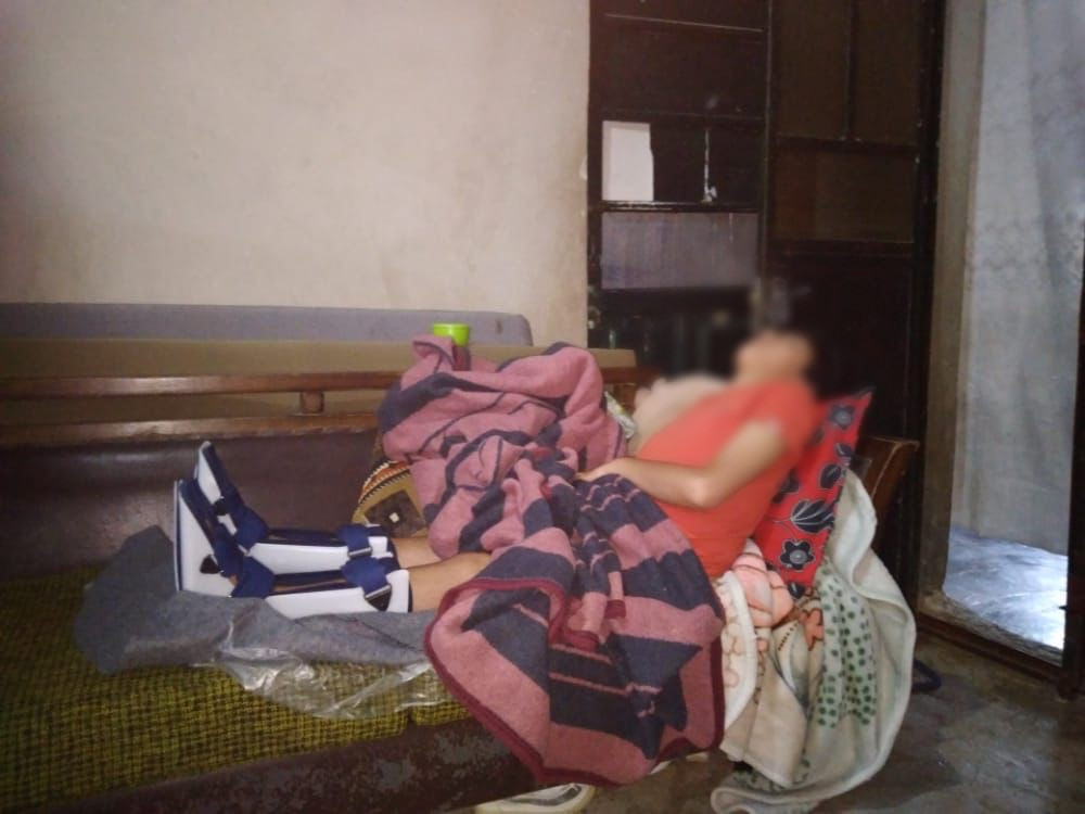 Mowafaq suffers from scoliosis and needs physiotherapy.