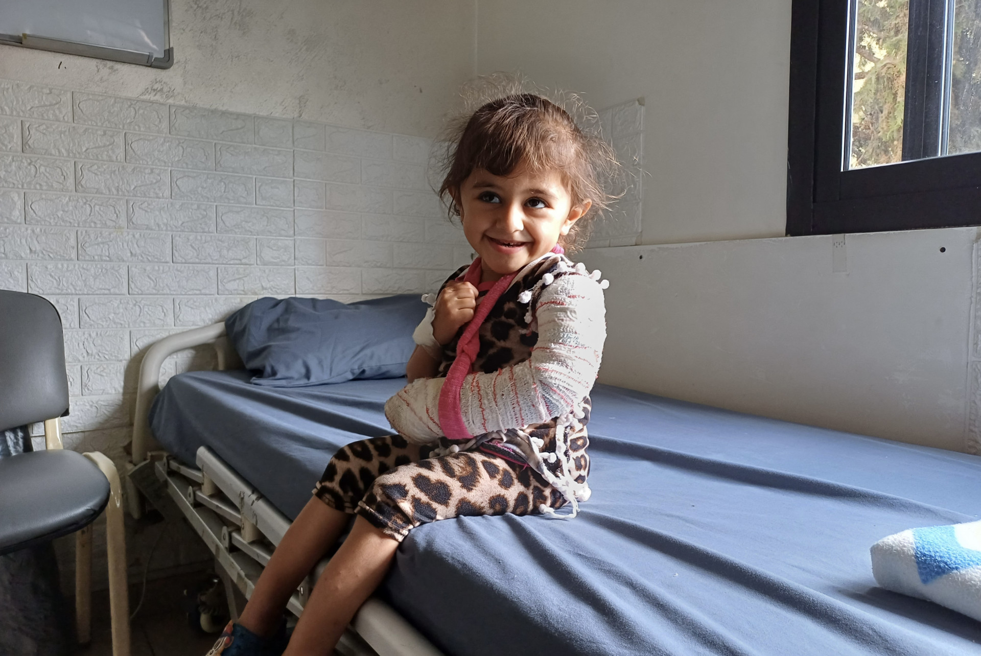 A child fractured her elbow and is in pain!
