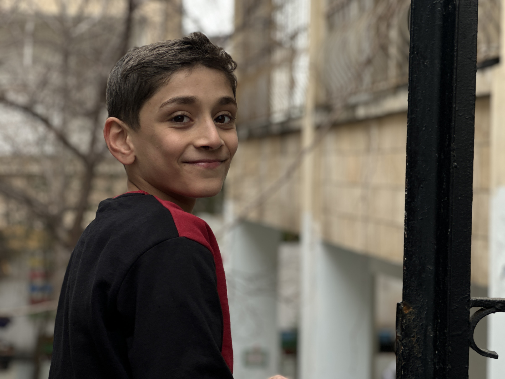 Yazan… a child who lost his father, but never his hope.