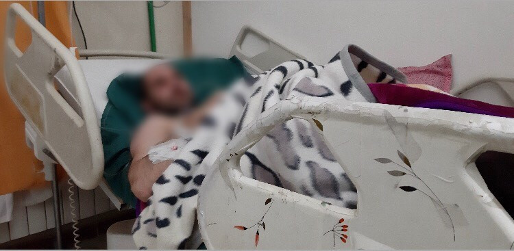 A young man had breaks in head due to falling accident