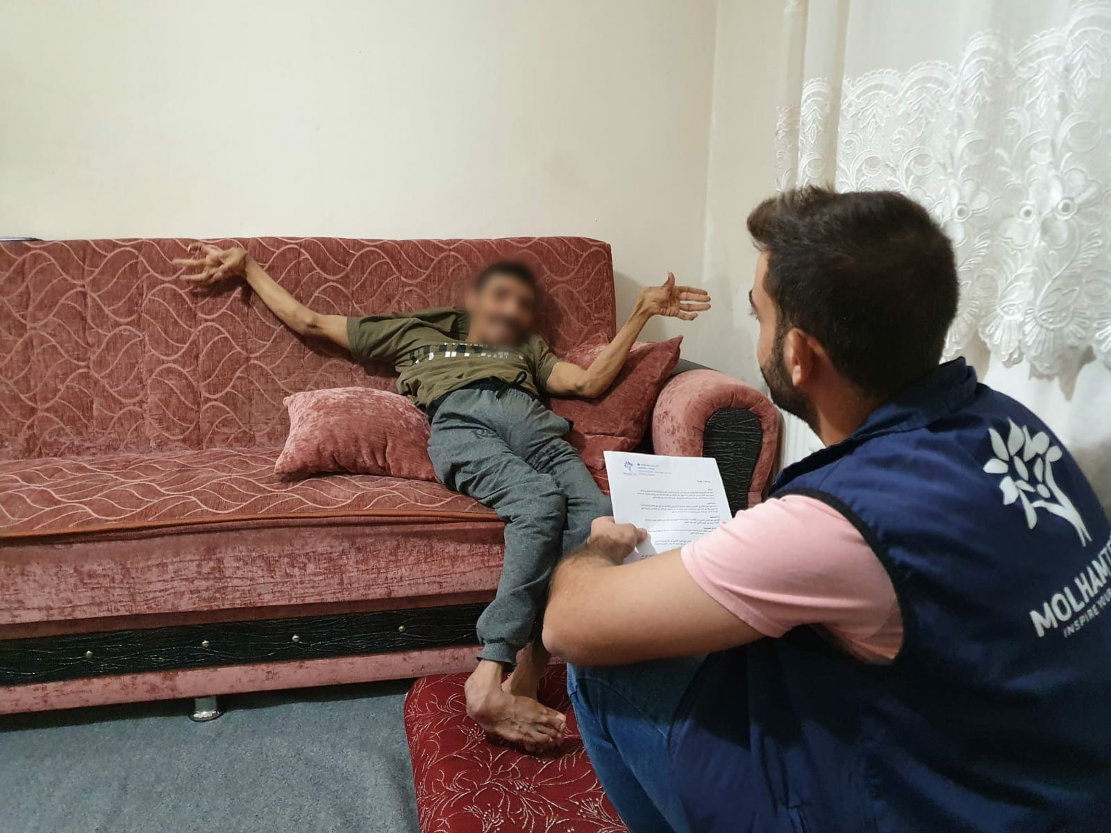 A family suffers from many diseases and there is no one to support them