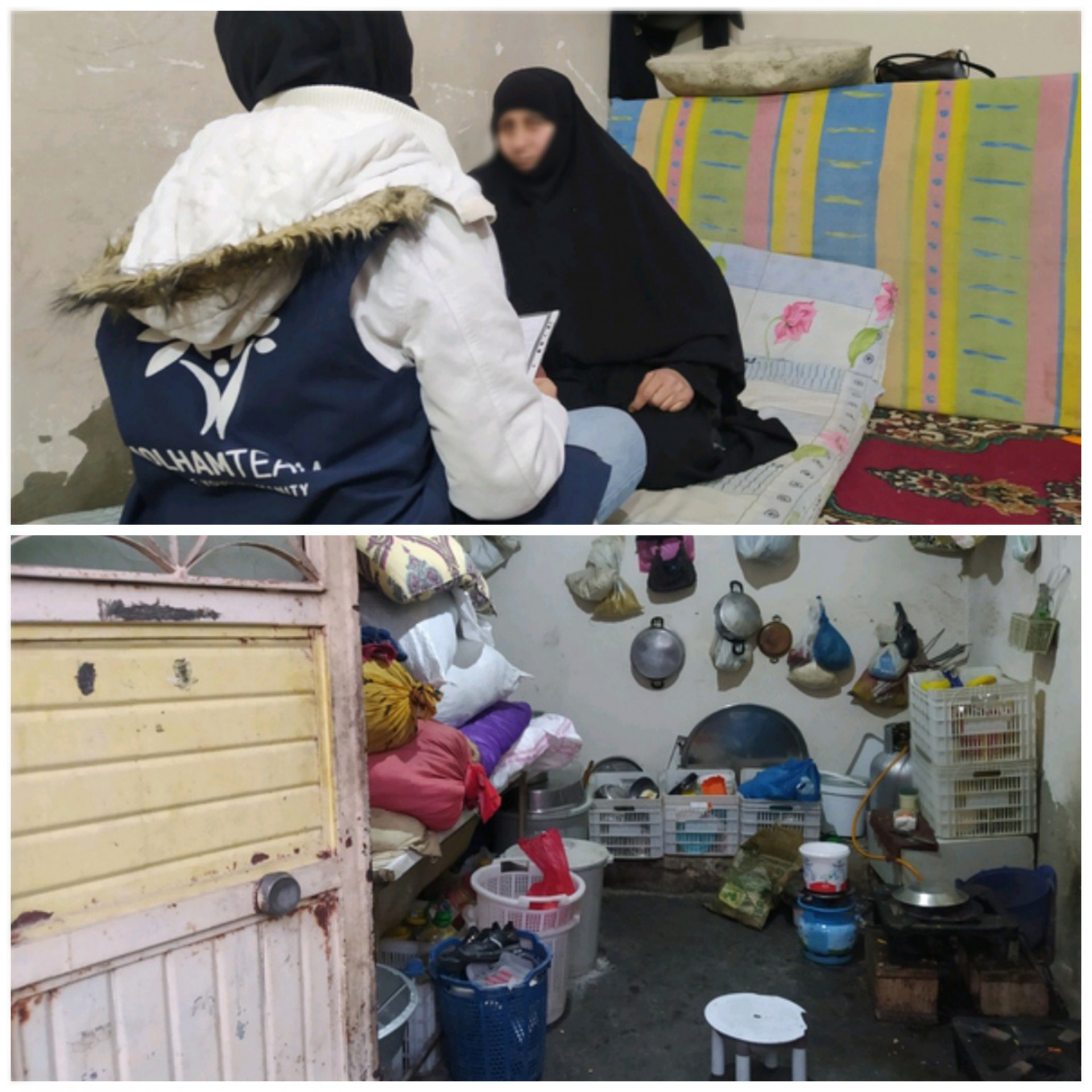 Jalila and her sister's family live in one house without a breadwinner