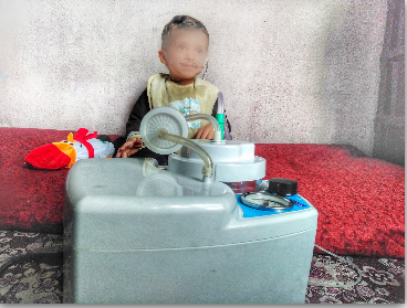 A kid suffers from a bladder disorder