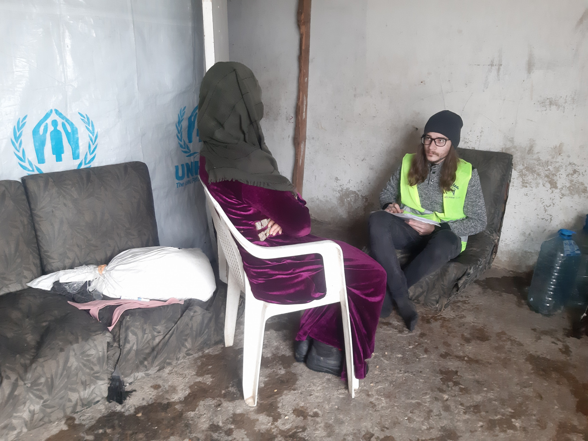 Hawya a single mother, living with her children in difficult circumstances.