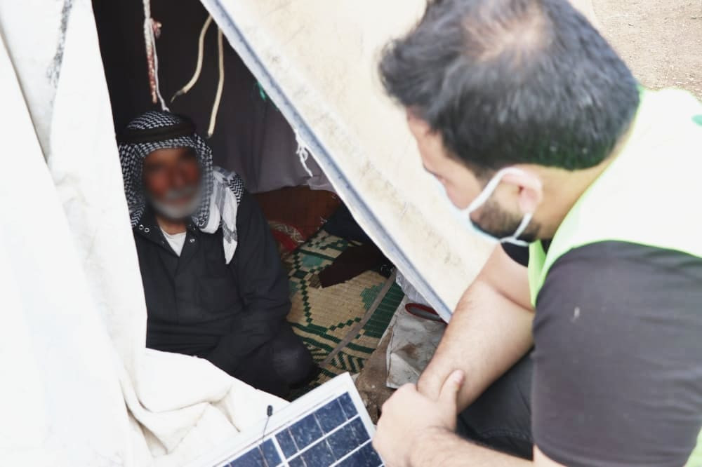 Ahmed is burdened by sickness and lives in deplorable conditions