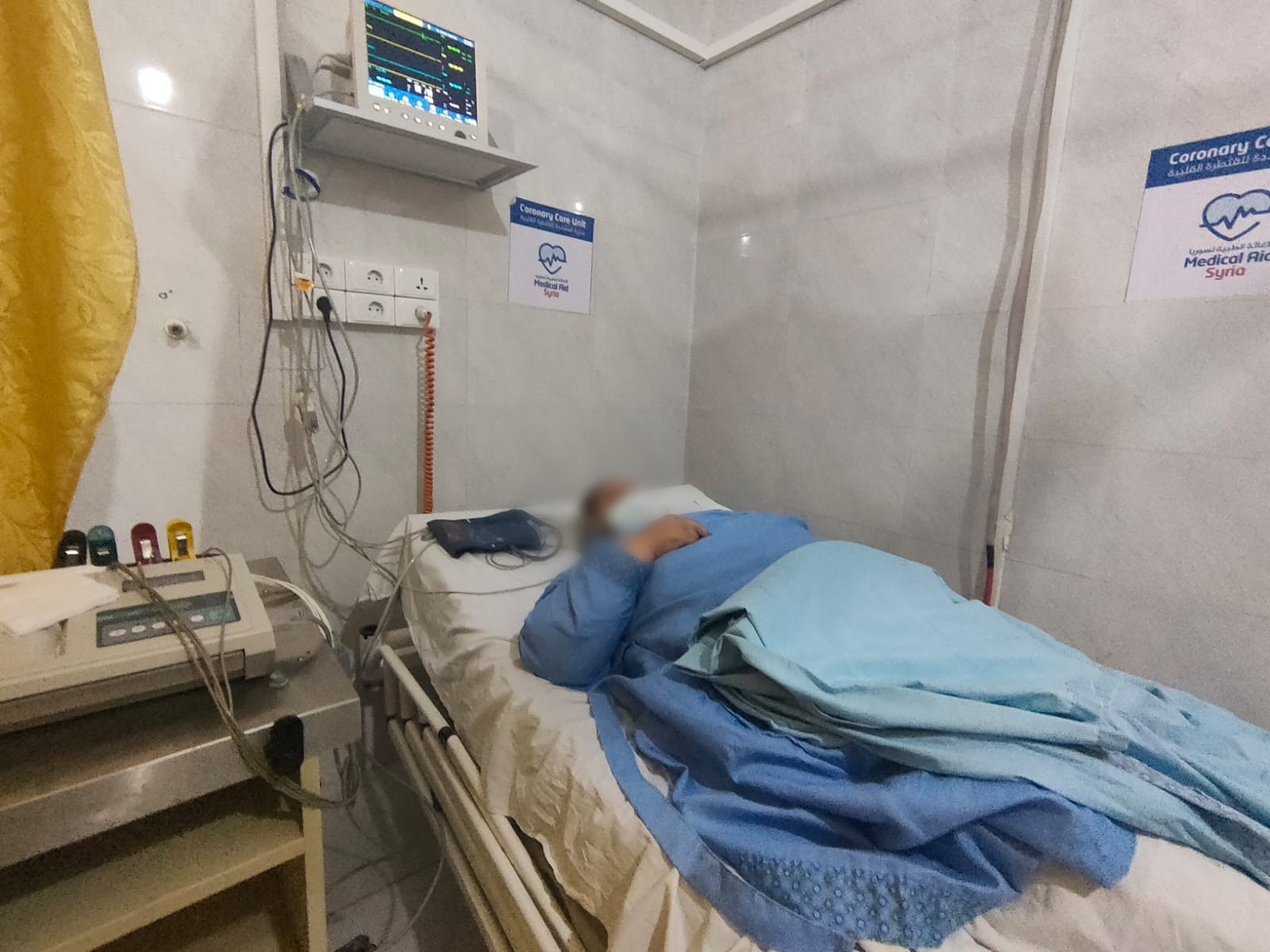A sick widow needs urgent cardiac catheterization