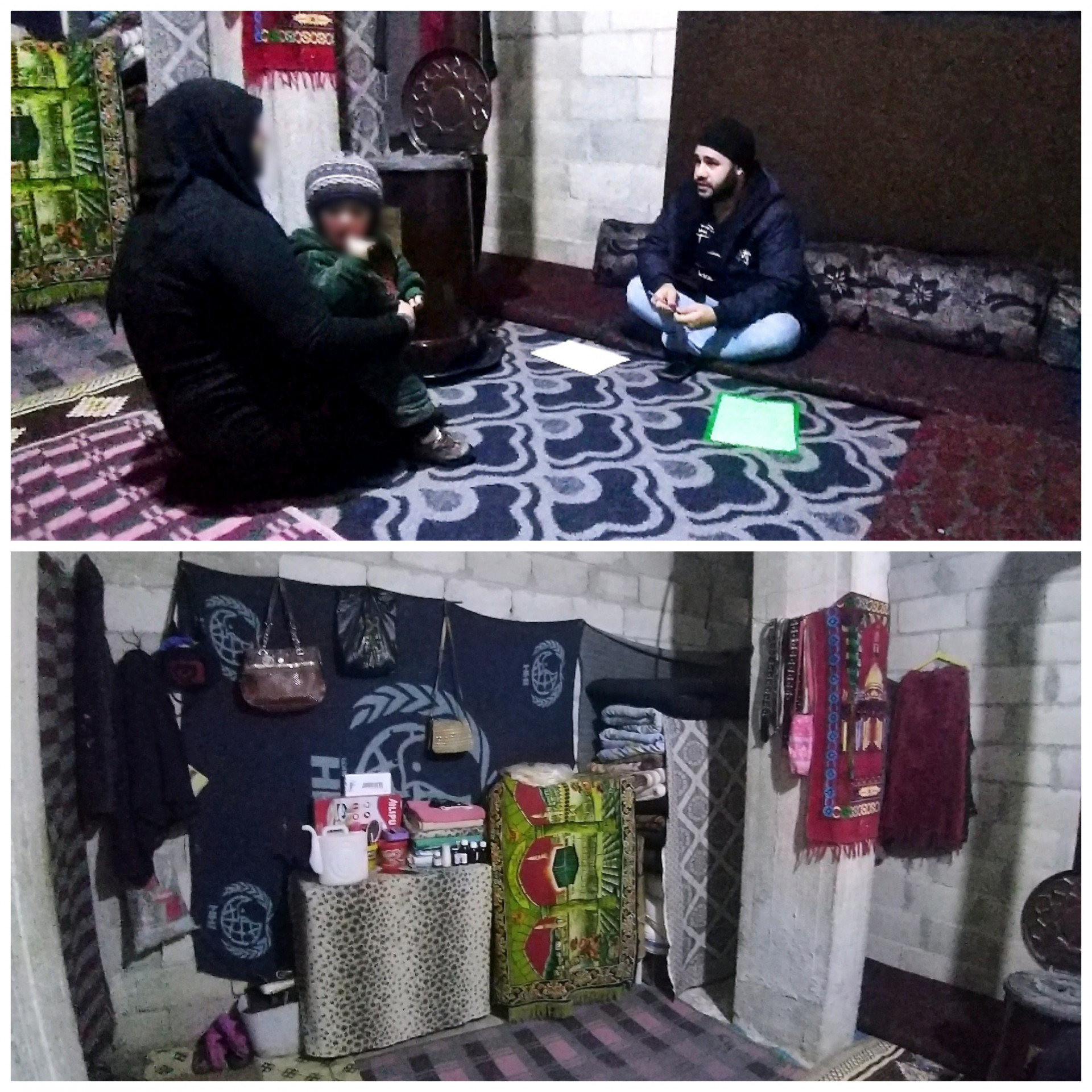 Amina and her children face difficult living conditions