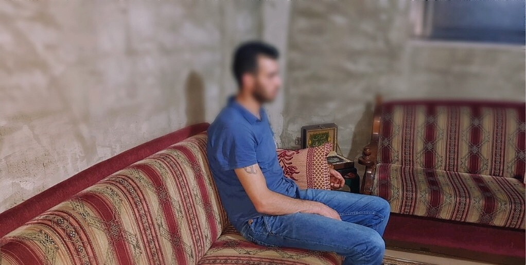 A young man with permenant pains