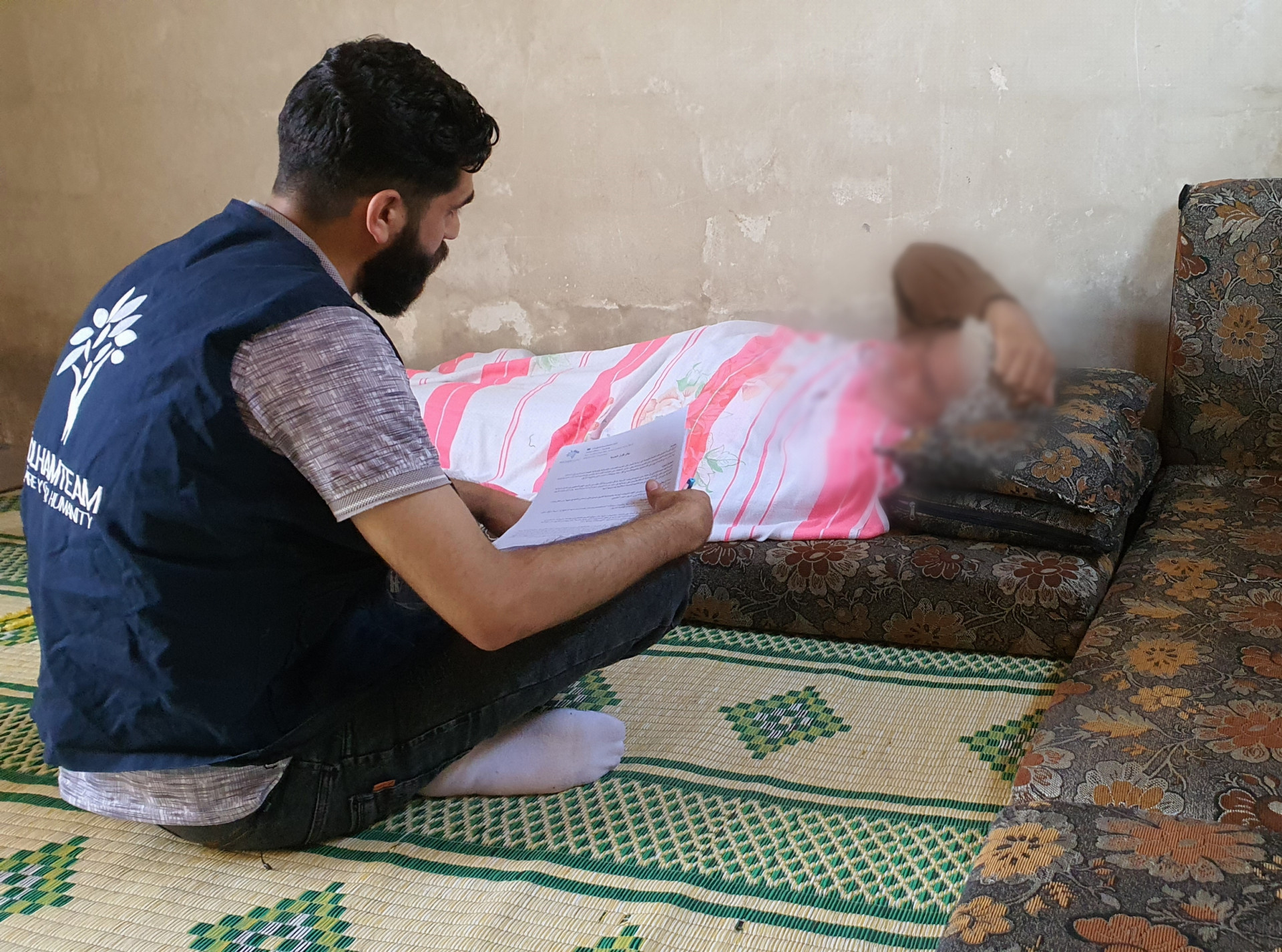 Mohammad suffers from sickness and needs help