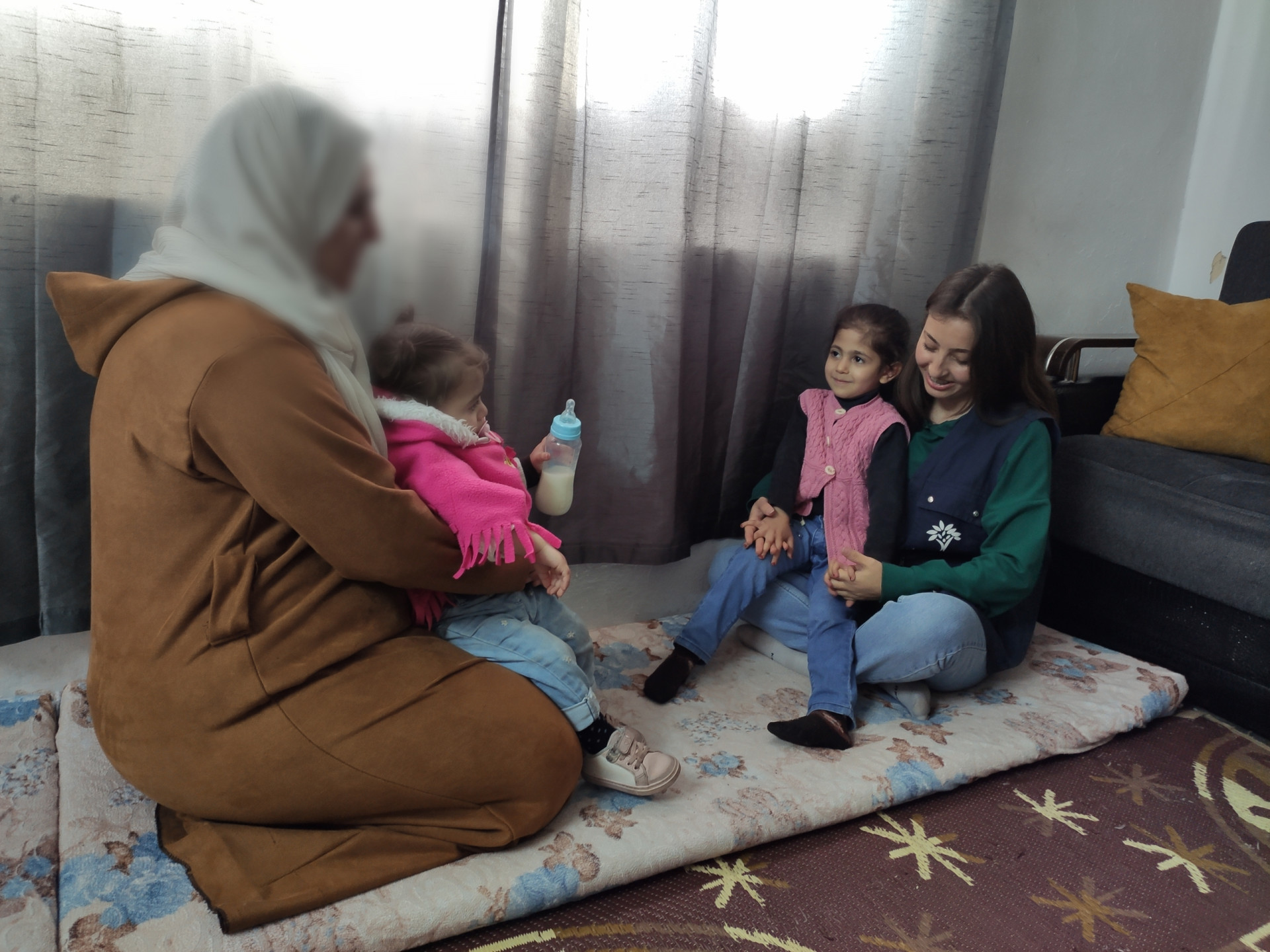 A displaced family due to the earthquake needs to secure a house rent