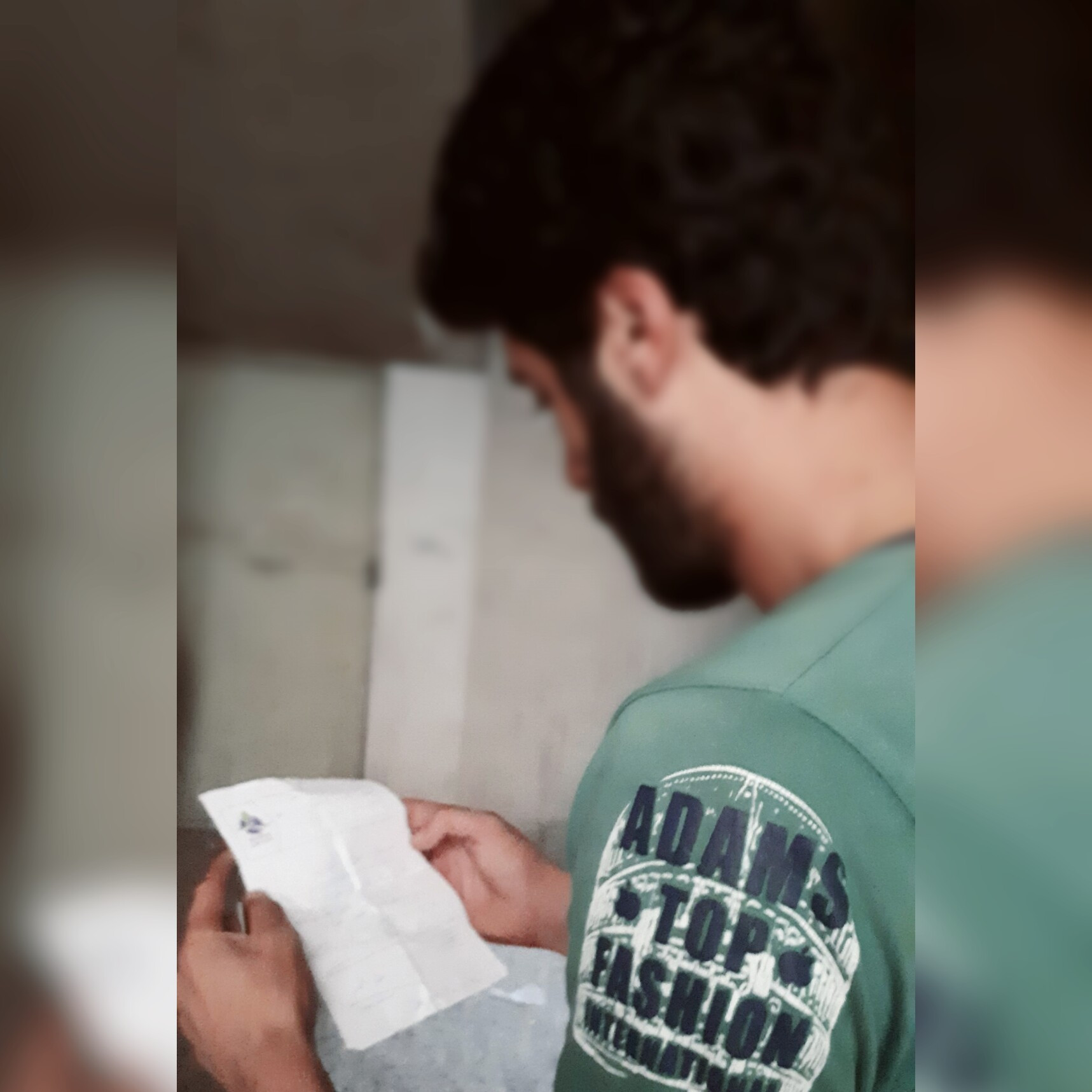 a man threatened to lose his vision