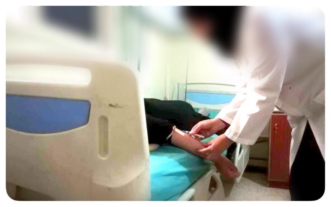 Urgent surgical resection of hematoma