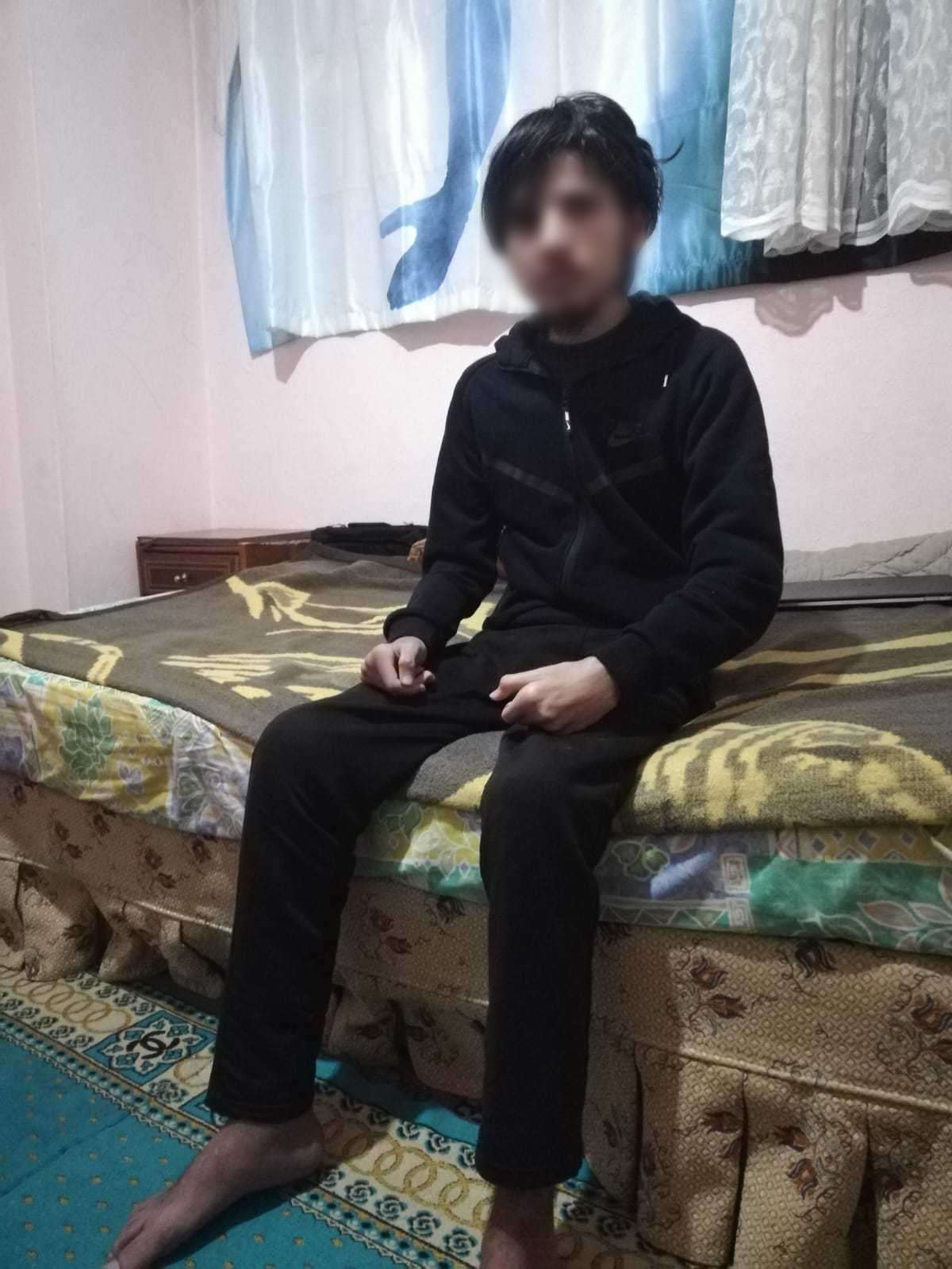 an adult keeps at home due to his sickness
