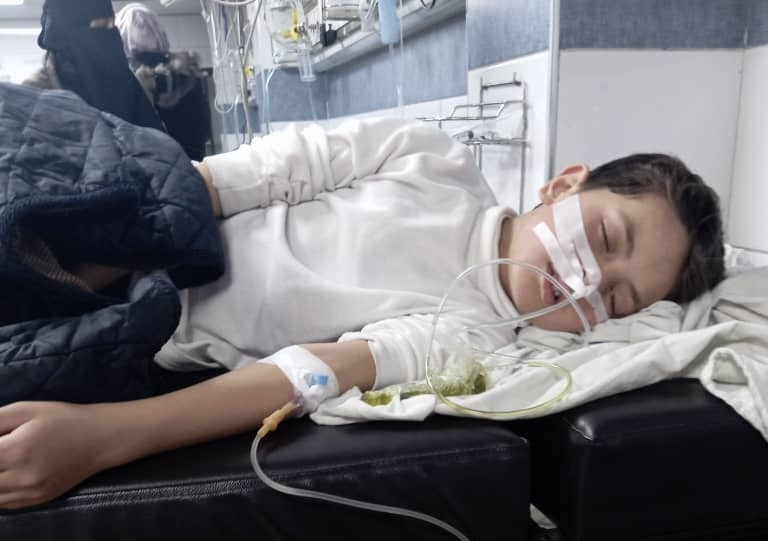 Drowning in debt, all because of his son’s illness.