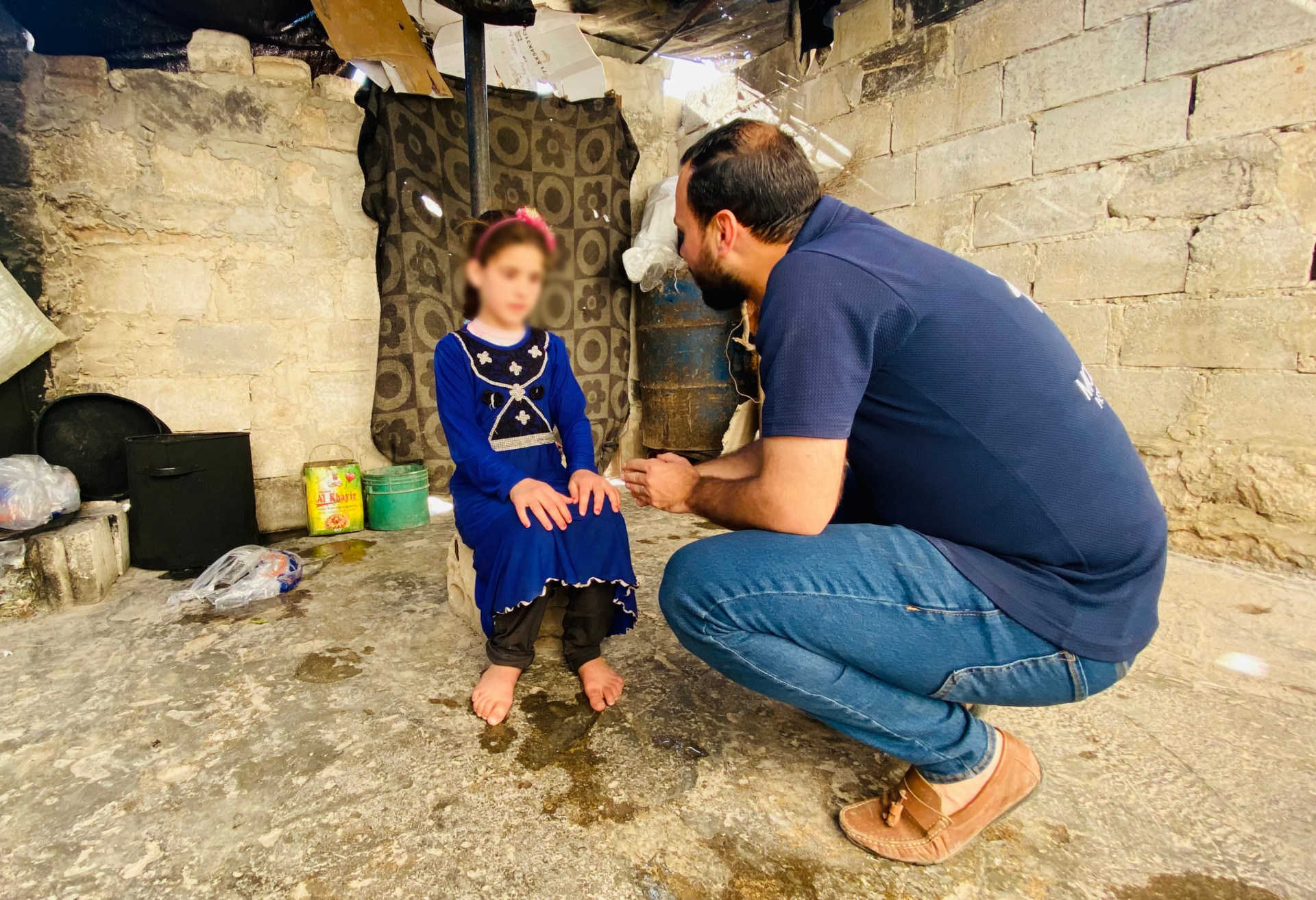 Sabah is blind; her mother and her brothers are disabled and in need of your help.
