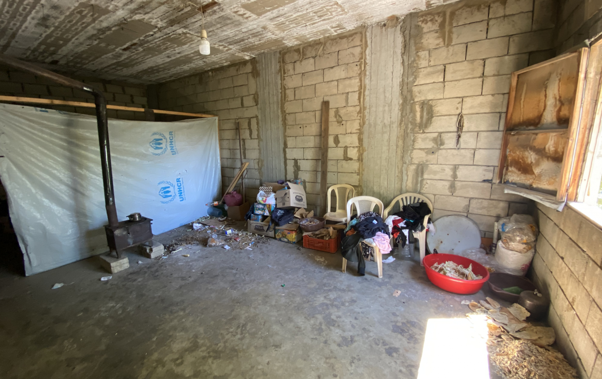 Khadra and her children are homeless and have no breadwinner