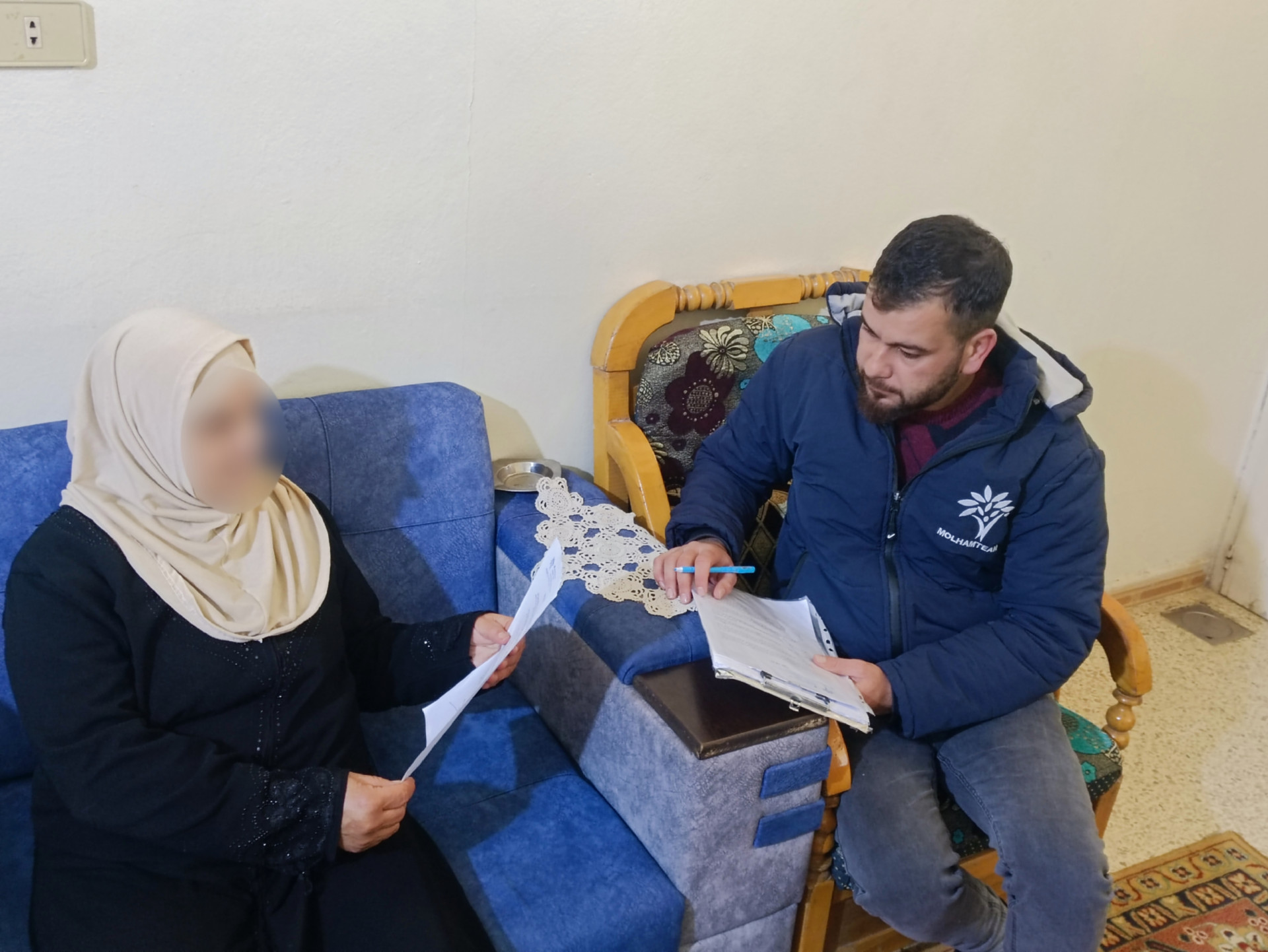Be there for Ghada and help her to have her sight back