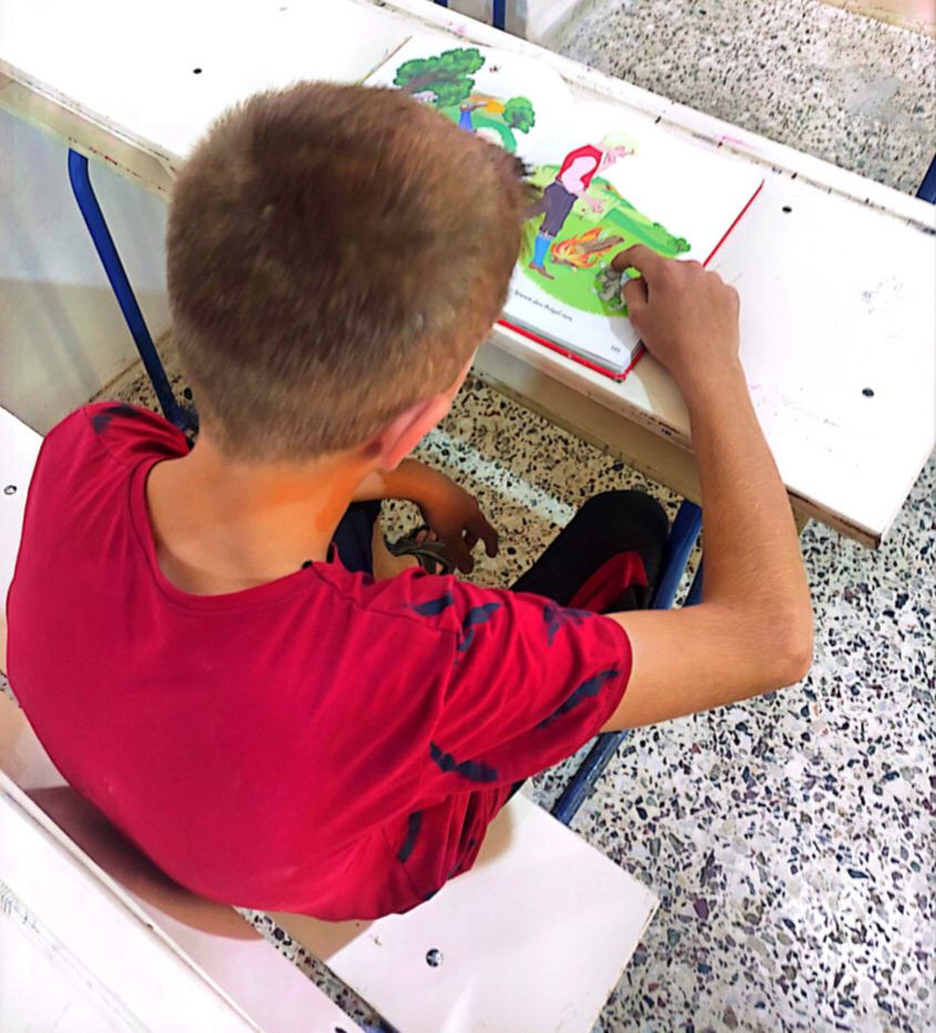 Ahmad is an orphaned boy from Idlib city