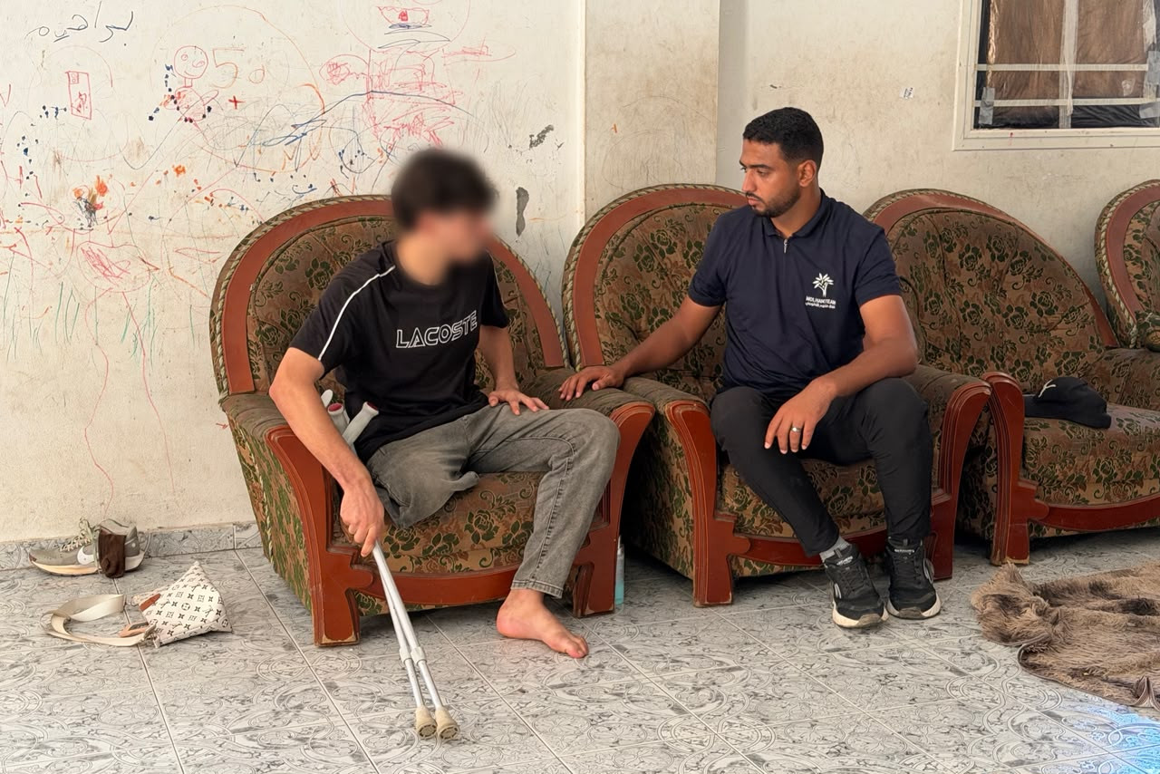 الإبادة تفقد محمدًا ساقه ورزقه