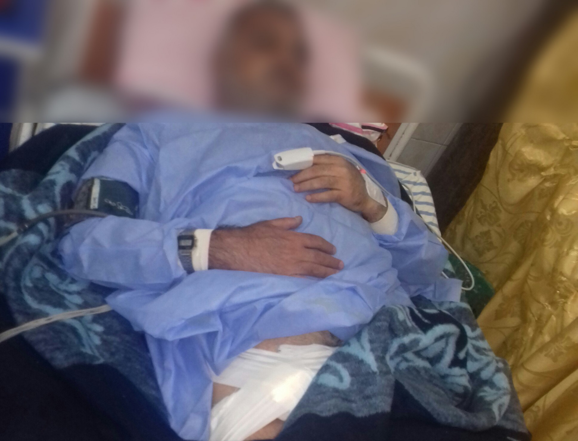 A man with high risk of myocardial infarction