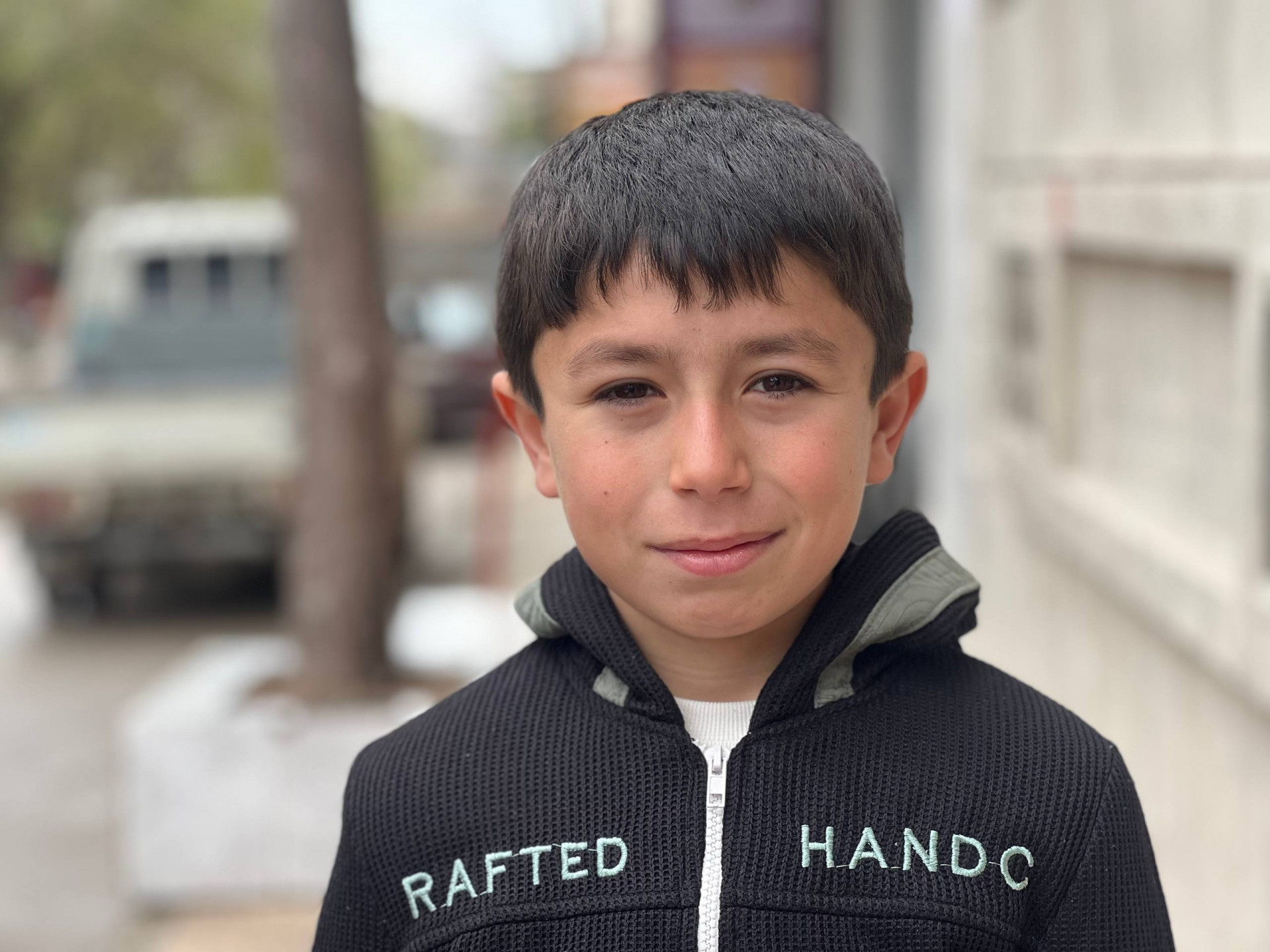 Faisal is an orphan child from Aleppo