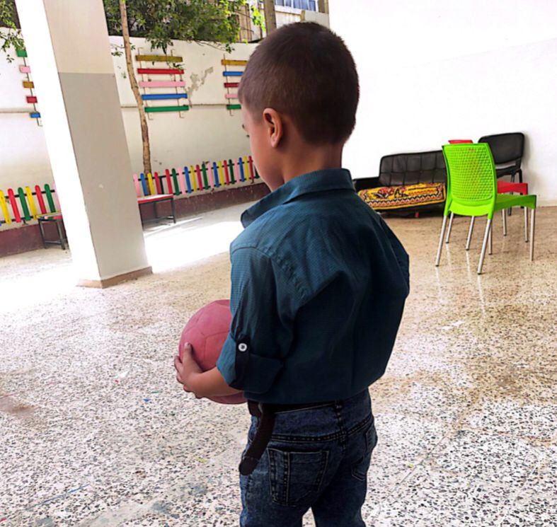Saif Allah is an orphan from Homs
