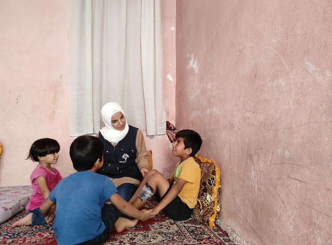 Due to debt accumulation and the head of the family's unemployment, Hind has poor living conditions