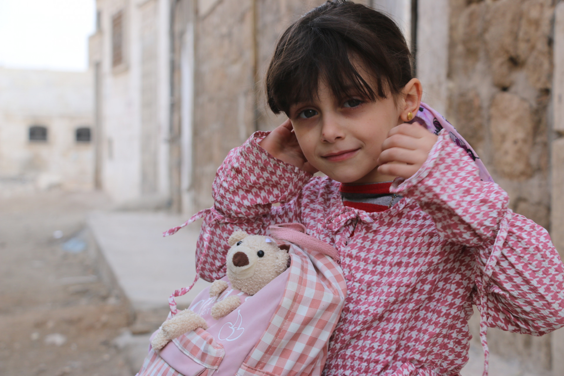 Aseel, an orphan from Aleppo
