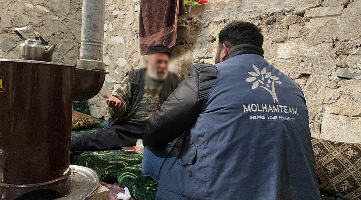 A sixty-year-old man with his family live in fear of being evicted