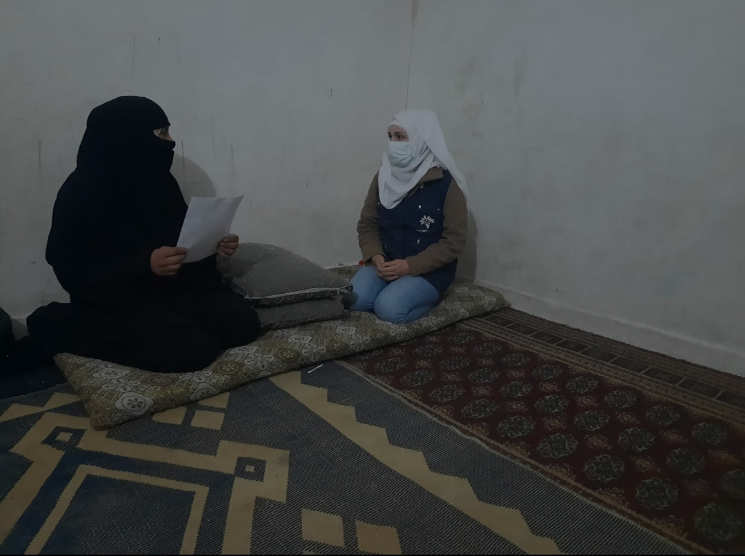 Abeer is the only breadwinner for her seven children