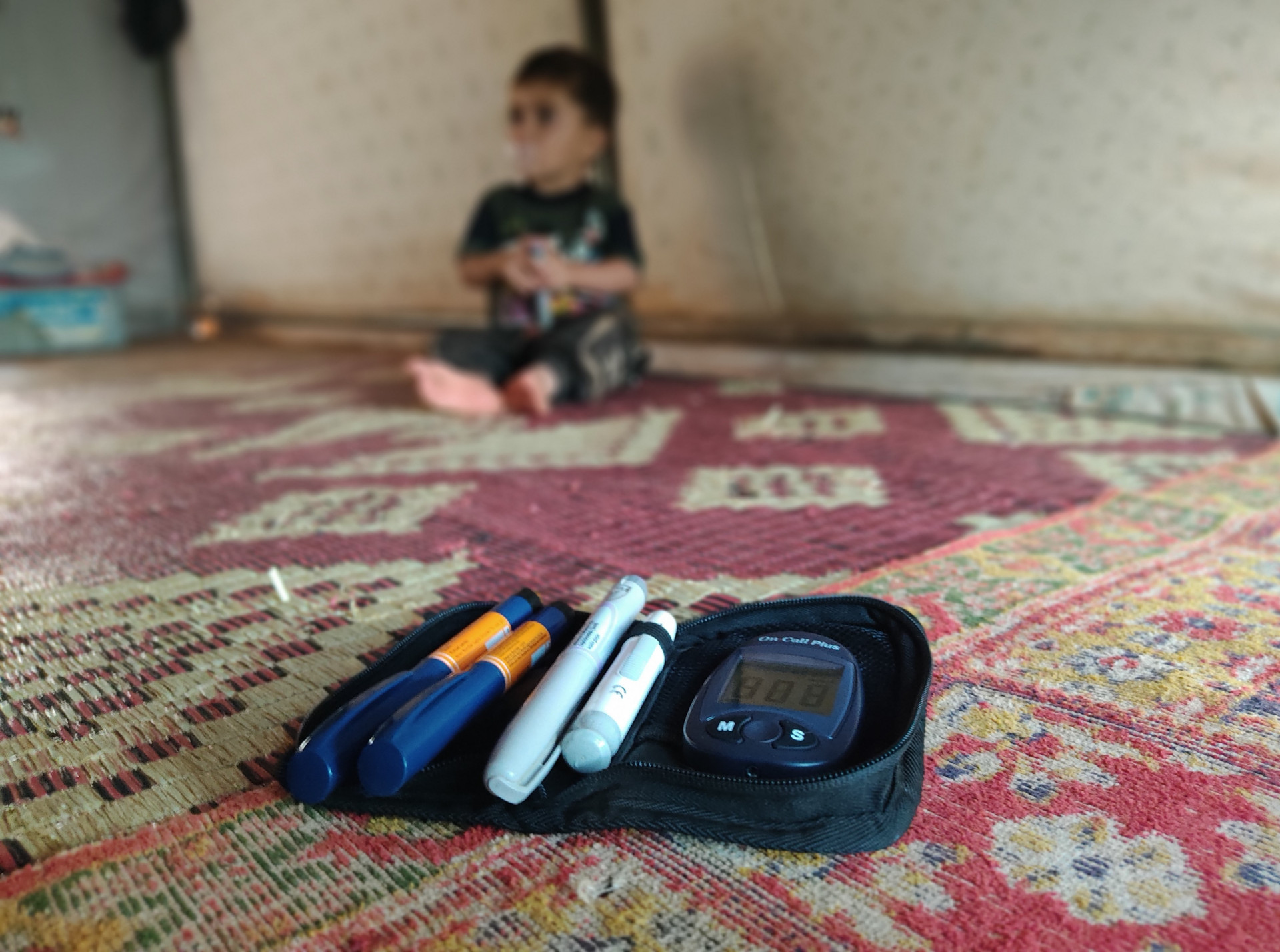 A child with diabetes living in deplorable conditions