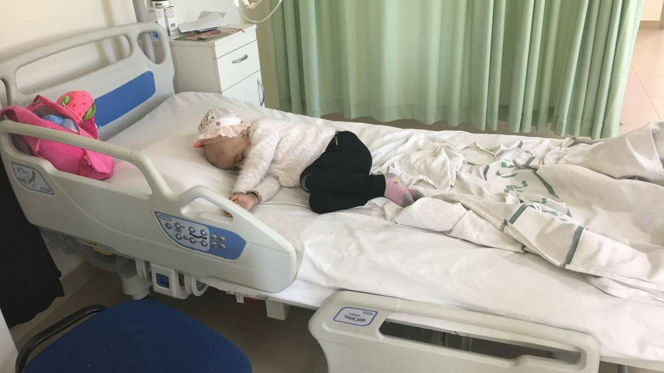 A child suffering from lymphocytic leukemia