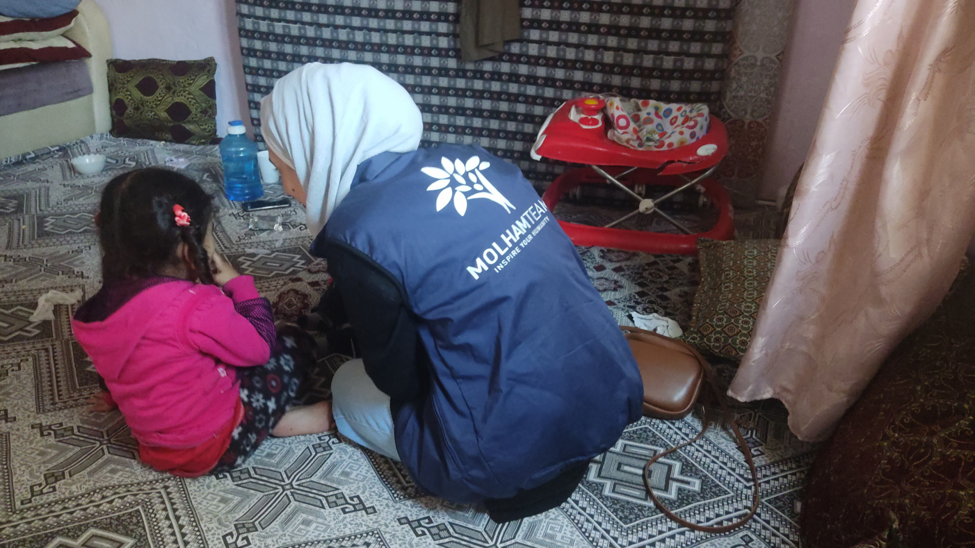 Lamia's family is living in hard living conditions.