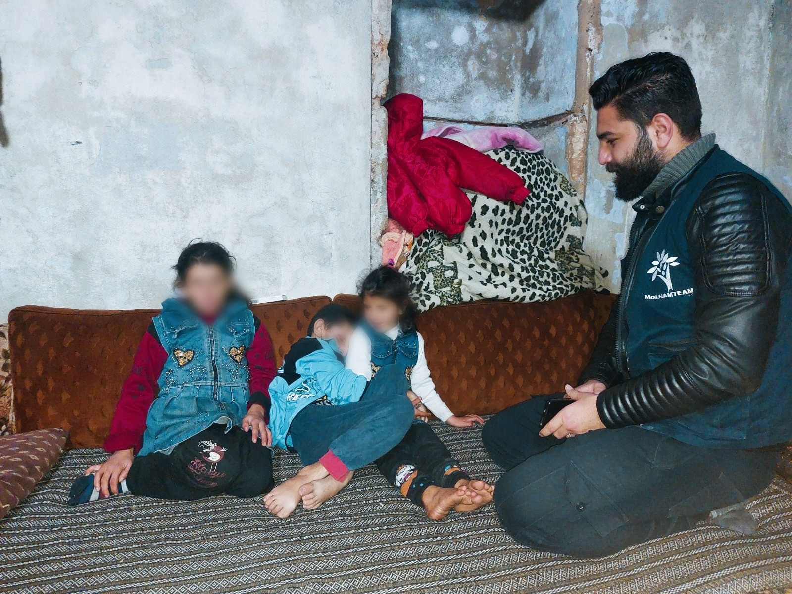 Saadik has three children afflicted with cerebral atrophy, all in need of assistance.