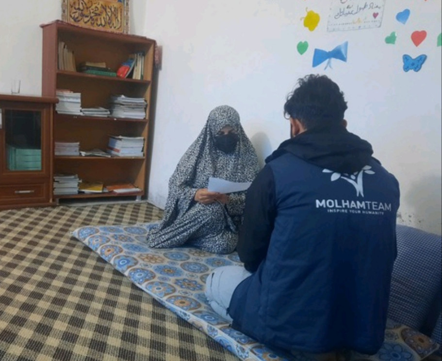 Ferial, a mother of seven, cannot provide for them