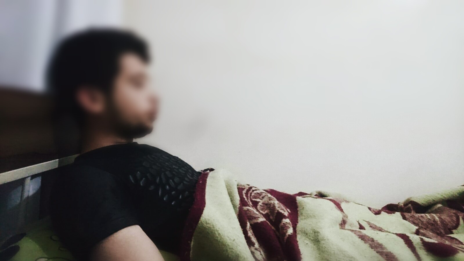 young man with cancer
