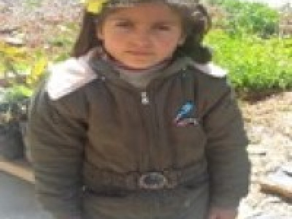 Shaza, an orphan child from Idlib