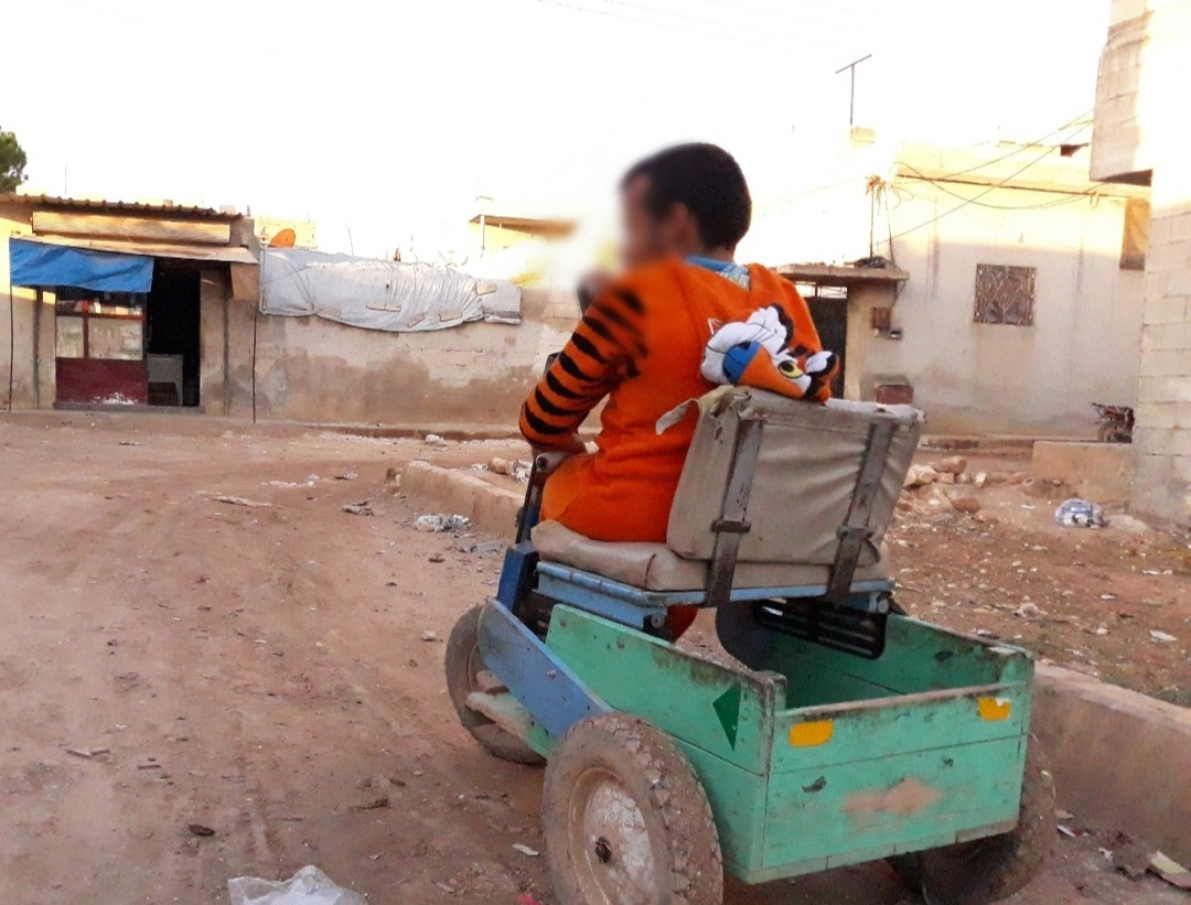A young boy needs a wheelchair