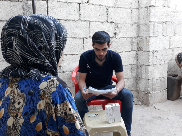 A young woman is in need of medications