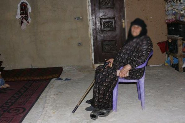 Mr. Firas lives in extreme poverty in a house without doors and windows.