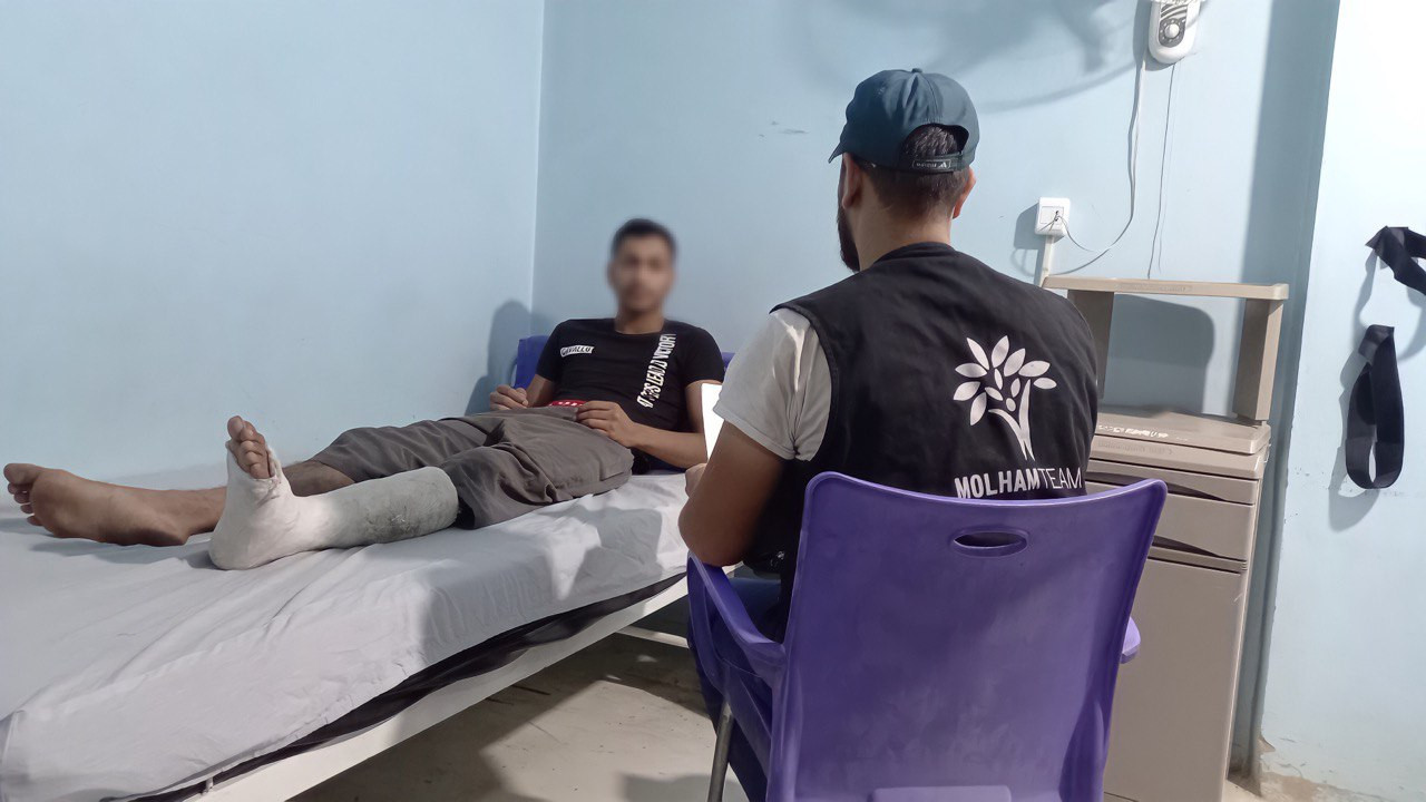 Khaled has a bone fracture in leg and needs surgery.