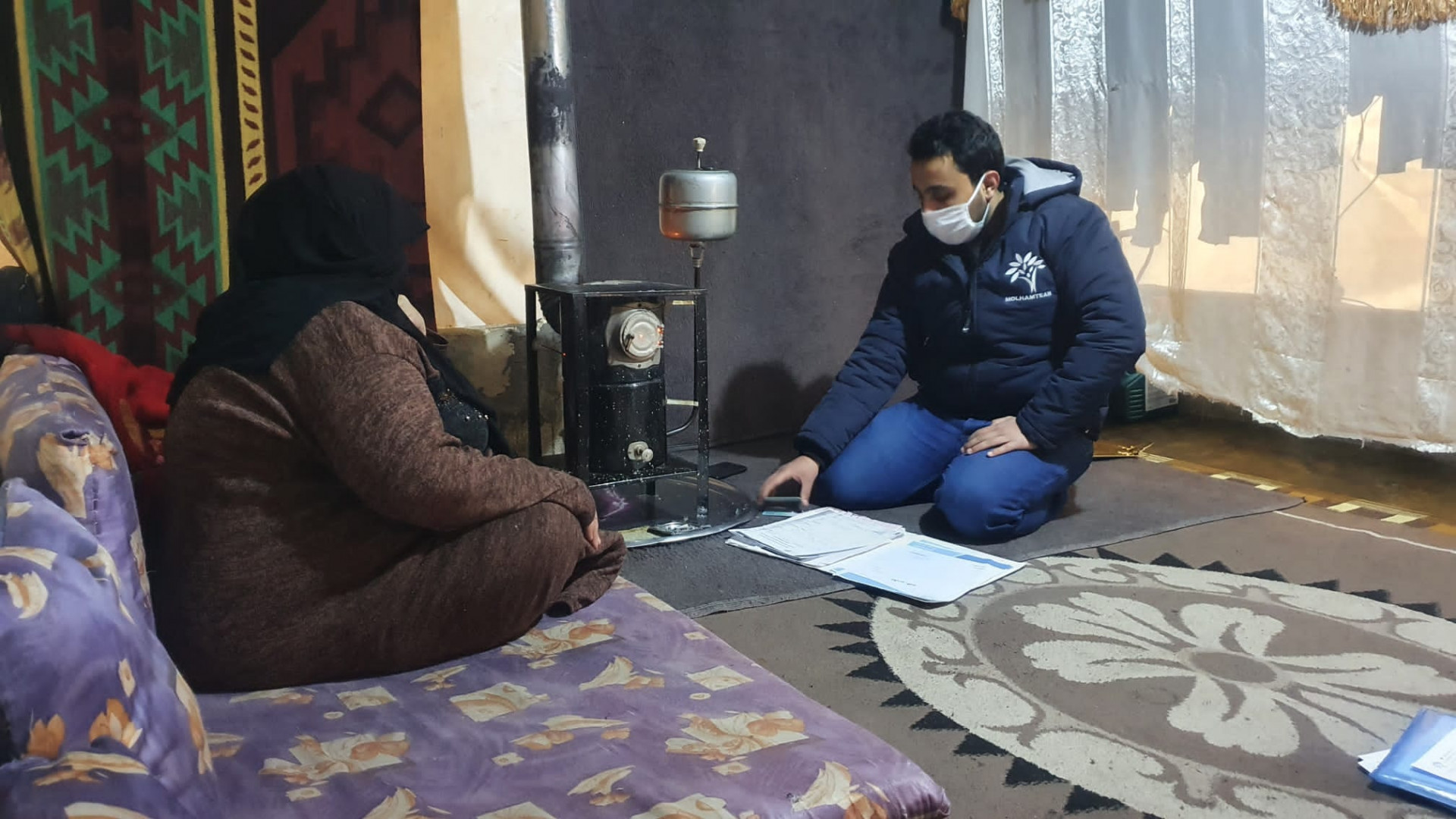 The old woman is unable to undergo surgery due to the difficult circumstances.