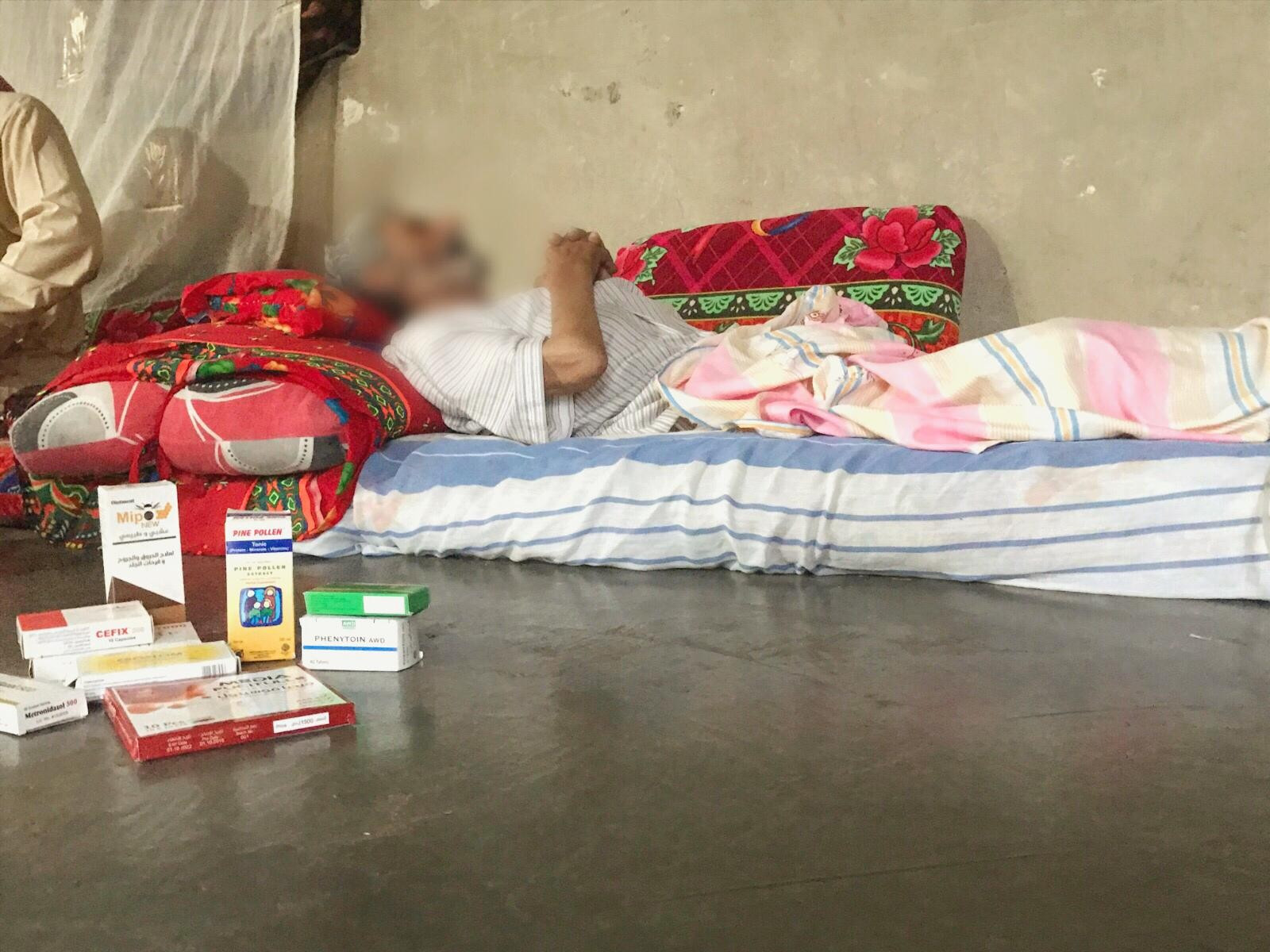 He is an elderly with chronic diseases.