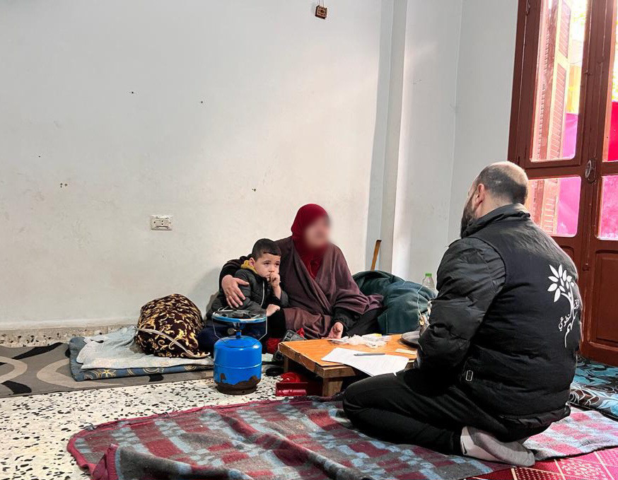 A widowed and single mother living under difficult and horrible conditions